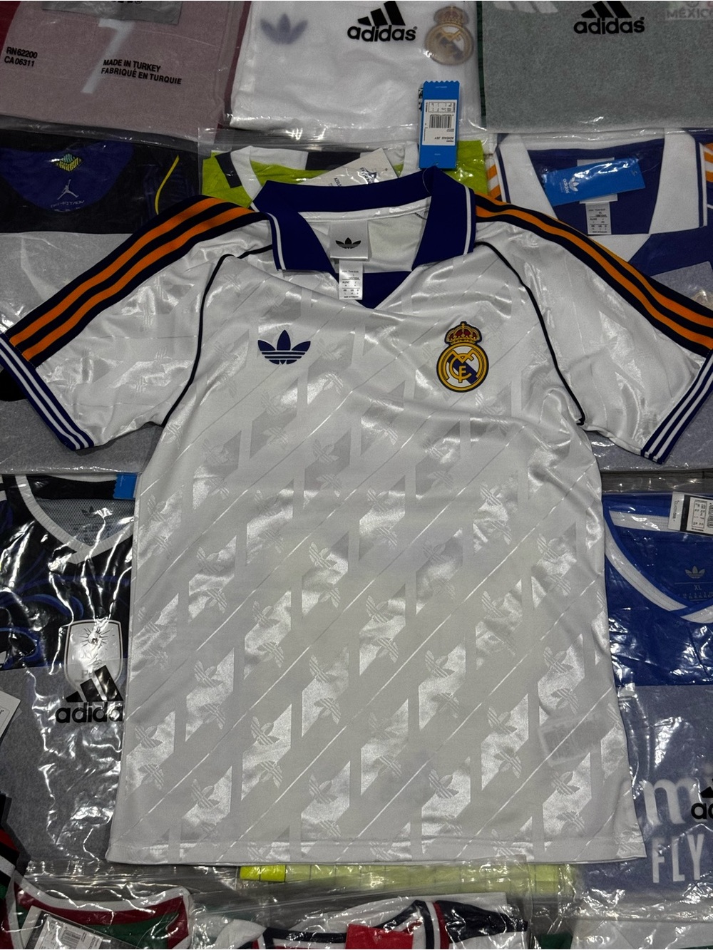 Adidas Real Madrid White Short-Sleeve Soccer Jersey
